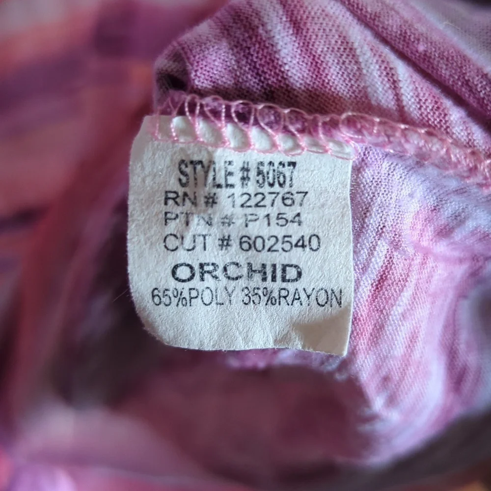 David Cline Shirt Pink Purple Striped Crushed Top Stretch Tie Orchid Size XL - Picture 3 of 5